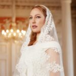 Meryem Uzerli Instagram - How I felt in the most amazing wedding dress of the world ? No words … THE WEDDING DRESS @maison.novague ❤️#maisonnovague