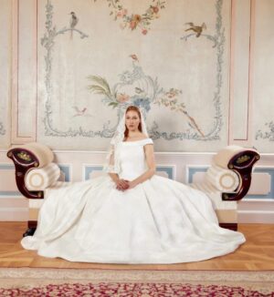 Meryem Uzerli Instagram - How I felt in the most amazing wedding dress of the world ? No words …  THE WEDDING DRESS @maison.novague ❤️#maisonnovague
