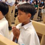 Metinee Kingpayome Instagram - First Communion 🙏 So proud of you #kayden #kingpayomefamily