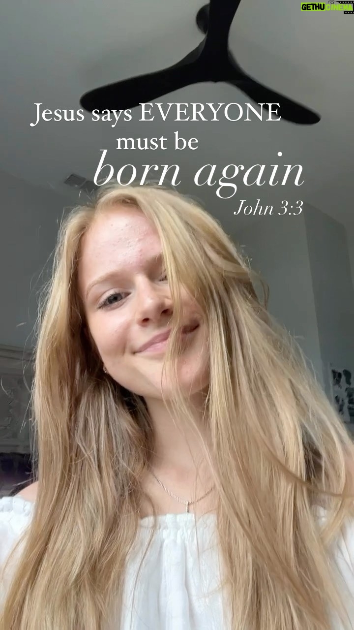 Mia Dinoto Instagram - “Jesus replied, “I tell you the truth, unless you are born again, you cannot see the Kingdom of God.” - John 3:3 • #bornagainChristian #bornagain #savedbygracethroughfaith #Jesus #setapart #donotconformtothisworld #bornthisway