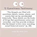 Mia Dinoto Instagram - The evidence for the reliability of the Gospels are strong and compelling. Swipe to see 7 reasons why >>> #notsponsored #evidencebased #Christianencouragement #HeisRisen #Apologetics #Christian #Christianinspiration #Gospel #canwetrustthebible #coldcasechristianity #coldcase #faith