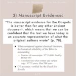 Mia Dinoto Instagram - The evidence for the reliability of the Gospels are strong and compelling. Swipe to see 7 reasons why >>> #notsponsored #evidencebased #Christianencouragement #HeisRisen #Apologetics #Christian #Christianinspiration #Gospel #canwetrustthebible #coldcasechristianity #coldcase #faith