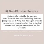 Mia Dinoto Instagram - The evidence for the reliability of the Gospels are strong and compelling. Swipe to see 7 reasons why >>> #notsponsored #evidencebased #Christianencouragement #HeisRisen #Apologetics #Christian #Christianinspiration #Gospel #canwetrustthebible #coldcasechristianity #coldcase #faith