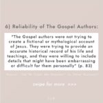 Mia Dinoto Instagram - The evidence for the reliability of the Gospels are strong and compelling. Swipe to see 7 reasons why >>> #notsponsored #evidencebased #Christianencouragement #HeisRisen #Apologetics #Christian #Christianinspiration #Gospel #canwetrustthebible #coldcasechristianity #coldcase #faith