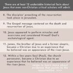 Mia Dinoto Instagram - These 12 historical facts are just one of many ways that point to the resurrection of Jesus Christ! 🙏🏼 After doing your own research into all the evidence you will conclude that the most plausible explanation for the evidence is that Jesus actually rose from the dead and the historical reliability of the Gospels and the Christian faith are not just claims, but the verifiable truth! • #apologetics #Christianapologetics #resurrection #HeisRisen #JesusisLord #evidencebased