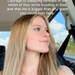 Mia Dinoto Instagram - God is greater than any giant you could ever face. Trust in Him because He will always prevail. ⚔️ • #trustinGod #trustGodsplan #Godisbigger #Godsgotyou #letgoletGod #Godisgood #Godisincontrol #letgoandletGod #faithoverfear