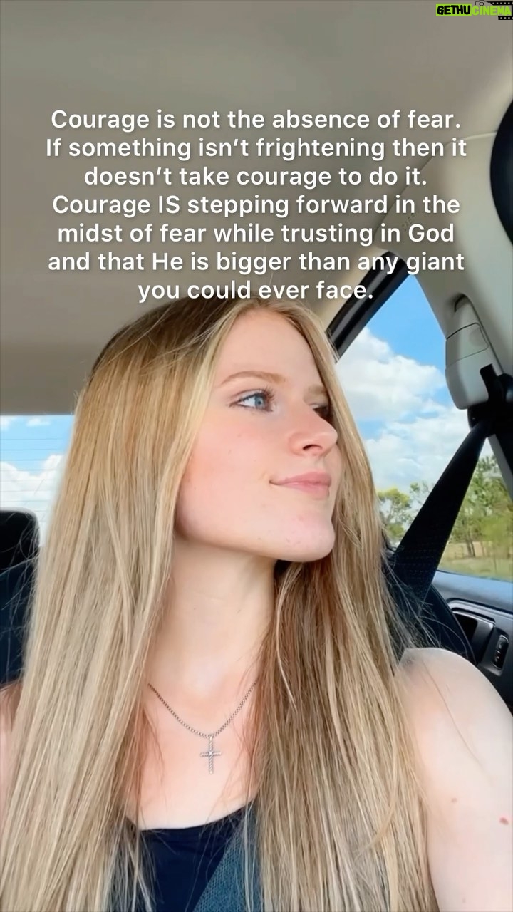 Mia Dinoto Instagram - God is greater than any giant you could ever face. Trust in Him because He will always prevail. ⚔️ • #trustinGod #trustGodsplan #Godisbigger #Godsgotyou #letgoletGod #Godisgood #Godisincontrol #letgoandletGod #faithoverfear