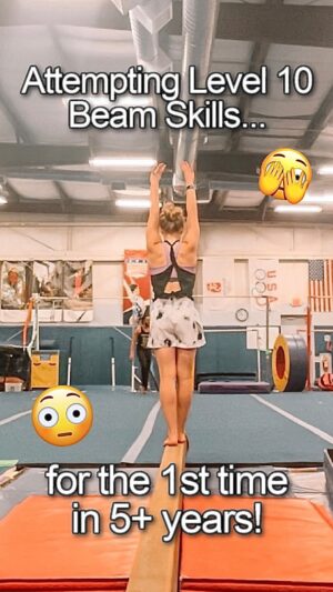 Mia Dinoto Instagram - Attempting Level 10 beam Skills for the first time in 5 years🫣😳
•
#gymnastics #onceagymnastalwaysagymnast #retiredgymnast #coralgirls #beam #balance #acro #tumbling #gymnasticsfails #gymnasticsfails #flipping