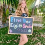 Mia Talerico Instagram - Wish me luck 🍀 First day of 8th grade #backtoschool #eighthgrade #middleschool #smile #tradition #california #style