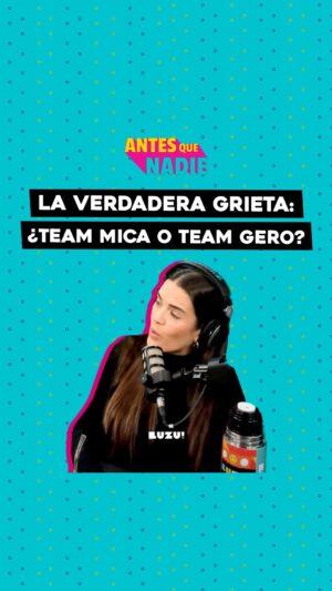 Micaela Vázquez Instagram - LA VERDADERA GRIETA: ¿TEAM MICA O TEAM GERO? 😂

Ojo con panquequearla al final eh…. #AntesQueNadie de lunes a viernes de 8 a 10hs por @luzutv 💖 Link en biooo