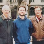 Michael Stevens Instagram - Me, my dad, and his dad in 2005. I miss them. Also, this is evidence that my baldness comes from my mom's side.