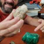 Michael Stevens Instagram - ice is the only rock that floats on its own lava. #geology #ice #water #chemistry #language #mineral #minerals #rock #malachite #pyrite #lava