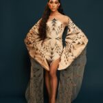 Michaela Jaé Rodriguez Instagram - @vanityfair #Oscars #euphoria ! I was a #Angel #Butterfly last night. @tymwallacehair turns the hair EVERY TIME! @danielcoronadobeauty beat me so fiercely I had to go to the hospital! Lol @waymanandmicah help me out my of my cocoon , so the #fashion wings could flap, in this @irisvanherpen classic peice! @tonybeephoto brought it all together with is beautiful photogenic eye, he’s truly and master at what he does! Long story short, last night was a #Movie, and deff felt like the main character!