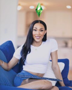 Michaela Jaé Rodriguez Instagram - Sul Sul! #MichaelaJaé x #TheSims Here are some BTS pics by: @monroe.media @jmnroe for #HowISims @thesims
