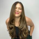 Michelle Carvalho Instagram - Enamorada de mi cambio de look 🍯 #oldmoney por el seco @hc.concept @dasspeluquerias que opinan ? 💛