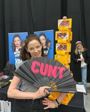 Michelle Gomez Instagram - Guys I just want to say thank you for the incredible turnout today. Every one of you touched my heart with your generosity, warmth and love. I honestly thought no one would come but you did come, you came in droves armed with Tunnocks Tea cakes, thoughtful gifts, delicious bakes, fantastic art and kind words. You really are the best fan base I could ever hope to have. Thanks for a phenomenal day. My face hurts from laughing so much. #scotland #is you’ve made this c##t very happy!!! @monopolyevents @pandjlive