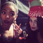 Michelle Gomez Instagram - These Xmas elves coming to you live today at 5pm East coast that’s 2pm West coast @jaz_sinclair tune in we love you. Deal with it. #merrychristmas