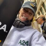 Michelle Gomez Instagram - Looks like we are only getting stronger. @sagaftra Does anyone get my costume? Too subtle? Thank you @shaniankori @a24 supporting independent film always. And as for the inimitable Sue Berch. No matter what the weather that woman has been out there everyday, building morale and strength. I’d follow that wee gnome anywhere but for now find her and other friends on Broadway and 18th St between 9.30am and noon. Come make some noise Sag Members. We get stronger everyday. In the meantime #happyhalloween