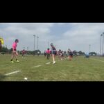 Michelle Leigh Calaway Instagram - Man I love watching these girls ball out!!!!! #femalesinflag #grindin’ #hustle #teamwork 💪🏽🏈