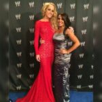Michelle Leigh Calaway Instagram - Announcing our next #DressleManiaIII auction. Get your bids in on this red lace dress worn by WWE Diva & Superstar Michelle McCool. This dress was worn to the WWE 2014 Hall of Fame Ceremony. Comes signed by @mimicalacool on the inside of the dress as shown in the photos. You can find all our items available for auction at http://www.dresslemania.com. Get your bids in today! This year all proceeds will benefit @childhelp. Childhelp exists to meet the physical, emotional, educational and spiritual needs of abused, neglected and at-risk children. They focus their efforts on advocacy, intervention, treatment, prevention, family resilience and community outreach. The Afterparty of all Afterparties  Dresslemania III is going Hollywood. Live Saturday night from the @thebiltmorela after @wwe #wrestlemania. We are so honored to be joined by our friend @realmickfoley as our Host with the Most & Honorary Master of Ceremonies!!! We want to say a massive Thank You to our partners this year @thuzio, @adfreeshows, @laweekly, @heyheyitsconradthompson, & @officialwrestlecon for all your time; love; kindness & attention to help make this our greatest year ever. You have no idea how much it means to us. You’re amazing! ♥️ #GAWTV #LisaMarieVaron #SoCalVal #ValerieWyndham #MickieJames #GAWTVSHOW #GrownAssWomen #VeryImportantNonsense #Dresslemania #DressleMania3 #Childhelp #Charity #CharityEvent #Thuzio #AdFreeShows #LAWeekly #MickFoley #WrestleCon #WWE #MichelleMcCool #LayCool #MichelleCalaway #MichelleMcCoolCalaway  #AllAmericanDiva #WingsofLove #Faithbreaker #Flawless #RealTalk