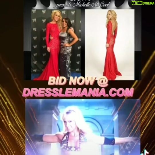 Michelle Leigh Calaway Instagram - ⚠️1½ DAYS LEFT TO BID! ⚠️ #DressleManiaIII presents an auction for a Red lace dress worn by WWE Diva & Superstar Michelle McCool. This dress was worn to the WWE 2014 Hall of Fame Ceremony. Comes signed on the inside of the dress as shown in the photos. Thank you @mimicalacool for donating to Dresslemania III! You can find all our items available for auction at http://www.dresslemania.com. Get your bids in today! This year all proceeds will benefit @childhelp. Childhelp exists to meet the physical, emotional, educational and spiritual needs of abused, neglected and at-risk children. They focus their efforts on advocacy, intervention, treatment, prevention, family resilience and community outreach. The Afterparty of all Afterparties Dresslemania III is going Hollywood. Live Saturday night from the @thebiltmorela after @wwe #wrestlemania. We are so honored to be joined by our friend @realmickfoley as our Host with the Most & Honorary Master of Ceremonies!!! We want to say a massive Thank You to our partners this year @thuzio, @adfreeshows, @laweekly, @heyheyitsconradthompson, @fitetv & @officialwrestlecon for all your time; love; kindness & attention to help make this our greatest year ever. You have no idea how much it means to us. You’re amazing! ♥️ #GAWTV #LisaMarieVaron #SoCalVal #ValerieWyndham #MickieJames #GAWTVSHOW #GrownAssWomen #VeryImportantNonsense #Dresslemania #DressleMania3 #Childhelp #Charity #CharityEvent #Thuzio #AdFreeShows #LAWeekly #MickFoley #WrestleCon #WWE #MichelleMcCool #LayCool #MichelleCalaway #MichelleMcCoolCalaway #AllAmericanDiva #Flawless #RealTalk #FiteTV