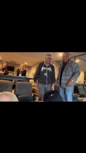 Michelle Leigh Calaway Instagram - When hubs @undertaker gets spotted and the chants break out, but your 72-year old dad says “SUCK IT!” I can’t…😂Happy birthday Dad!!! #wrestlemania #BLESSED 💙