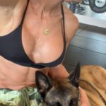 Michelle Leigh Calaway Instagram – Didn’t wanna do it, but I did….with my new pal in tow😍