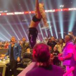 Michelle Leigh Calaway Instagram - From front row to in the ring, @mimicalacool is in the #RoyalRumble! 😳
