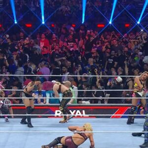 Michelle Leigh Calaway Instagram - When your mom surprises you by casually entering the #RoyalRumble Match...