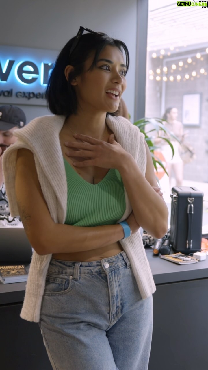 Michelle Madrigal Instagram - I spent my afternoon with @removery to have some of my tattoos removed. I’ve outgrown so many things in my life and am really excited to see this journey unfold. We all have a story to tell, and this is mine. 🩵 #ad #removery #tattooremoval #lasertattooremoval 🎥 @juanj.valdes