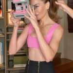 Michelle Monaghan Instagram - Bubble yum pink 💞 dream glam team @sarahuslan @bridgetbragerhair @karlawelchstylist @patou #tbt