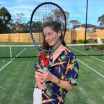 Michelle Monaghan Instagram - 2024 is looking up. My tennis game not so much. #fakeittillyoumakeit 🎾