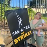 Michelle Monaghan Instagram - So proud to join my fellow @sagaftra members and our beloved @wgawest writers on the picket lines today. 👊 I am 1 of 160,000 #sagaftra members - every member, every actor and #wga writer deserves fair pay, a path to healthcare, residuals and protections from AI. We are #sagaftrastrong and we’ll fight the good fight until a fair deal is made - for ALL of us. 💯💪❤️ #unionproud #solidarity