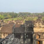 Michelle Monaghan Instagram - Lost in the magic of the ancient temples of Angkor Wat, aka “City of Temples”.✨This Eighth Wonder of the World is the largest religious monument in the world! Built 900 years ago, it holds the mythology of both Hindu and Buddhism religions. To experience its sheer beauty at sunrise was a dream come true. 💫Thank you to my incredible Cambodian tour guide “Lee” @chhvn1y_chhorn for the history lesson and for capturing our awe-inspiring day. I’ll treasure it forever. 🙏 #angkorwat #cambodia