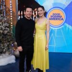 Michelle Monaghan Instagram - It was a good morning indeed! ☀️ Loved getting to chat all things #TheFamilyPlan streaming on Apple TV Plus this Friday!!! @markwahlberg @applefilms. Lovely early morning glam @sarahuslan @benskervin @karlawelchstylist @gracewrightsell @jenmeyerjewelry @zeyneparcay @paristexas_it