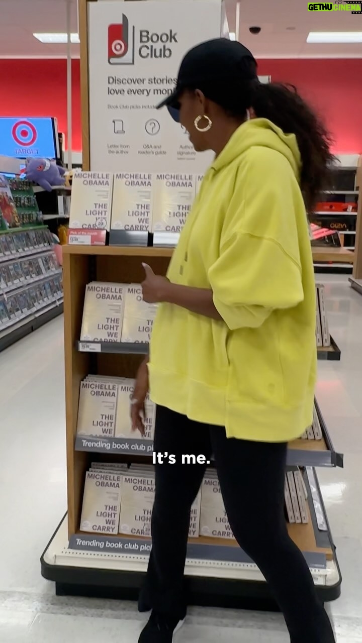 Michelle Obama - 694.1K Likes - While in St. Louis, I stopped by @Target to run a few errands and check out the paperback of my book, The Light We Carry. I left behind a few signed copies — if you find them, let me know!