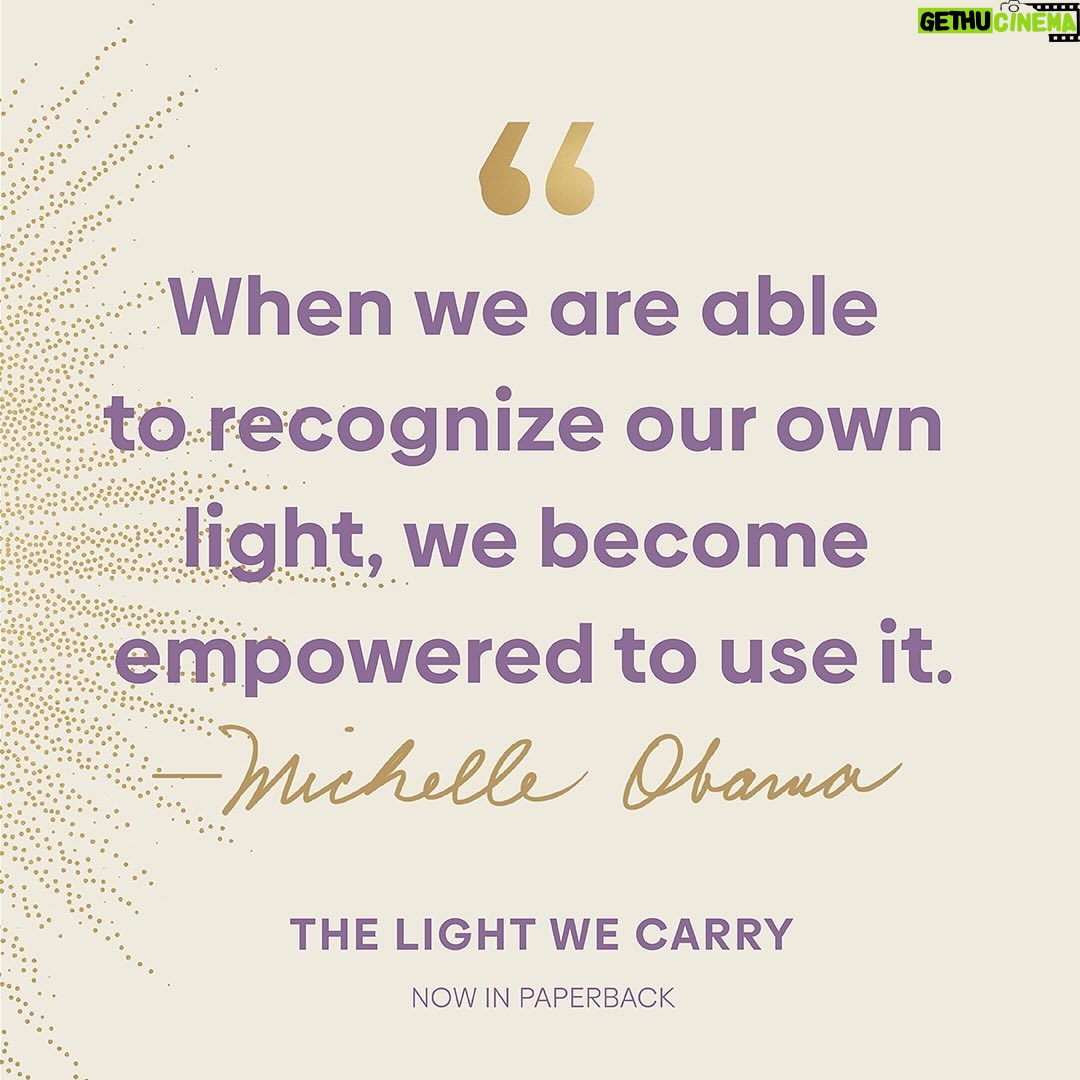 Michelle Obama Instagram - Sometimes we need a few words of encouragement to help us get through the week. So I figured I’d share a few from #TheLightWeCarry to uplift you on your journey. And I’d love to hear from you, too — what’s the best piece of advice you’ve received over the years?