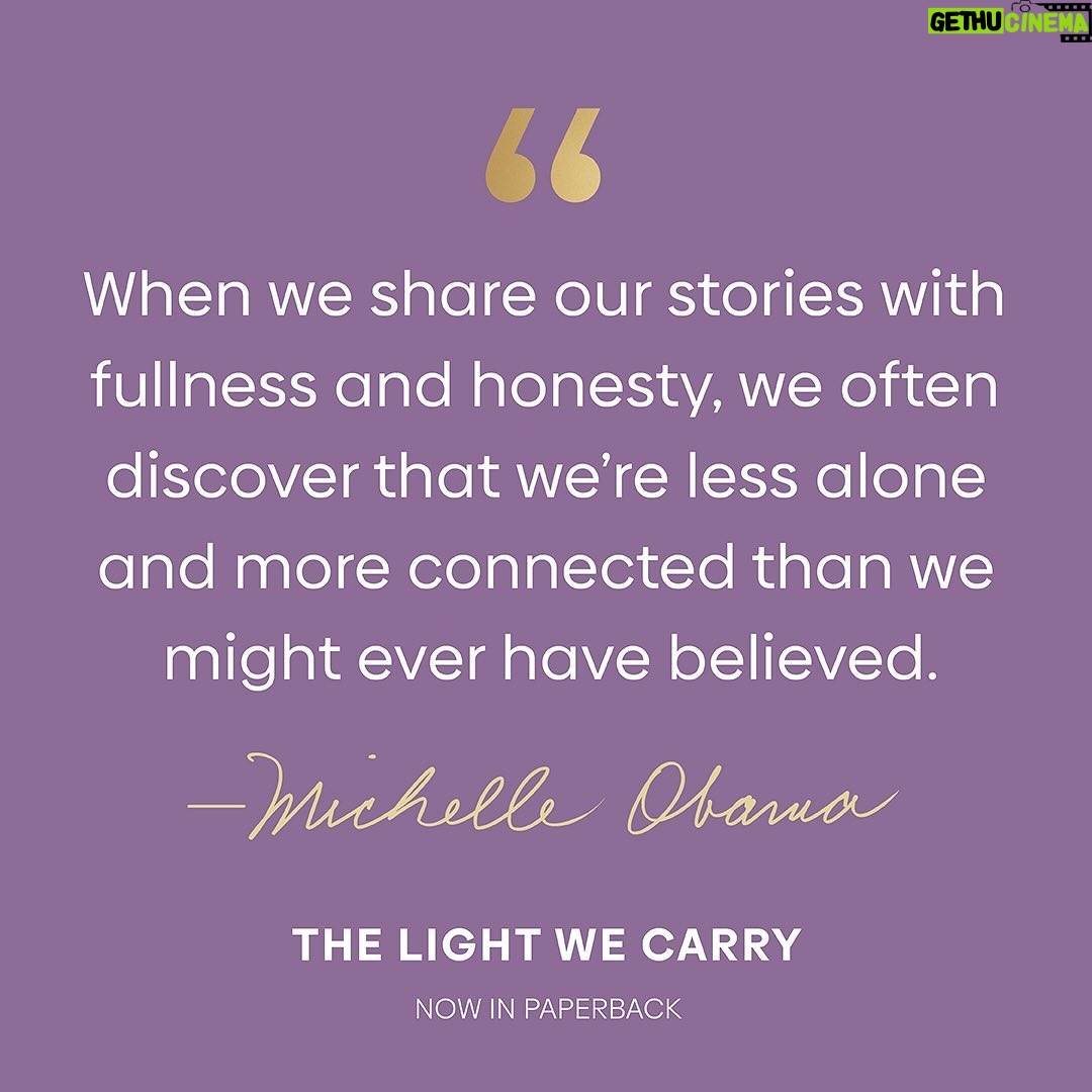 Michelle Obama Instagram - Sometimes we need a few words of encouragement to help us get through the week. So I figured I’d share a few from #TheLightWeCarry to uplift you on your journey. And I’d love to hear from you, too — what’s the best piece of advice you’ve received over the years?