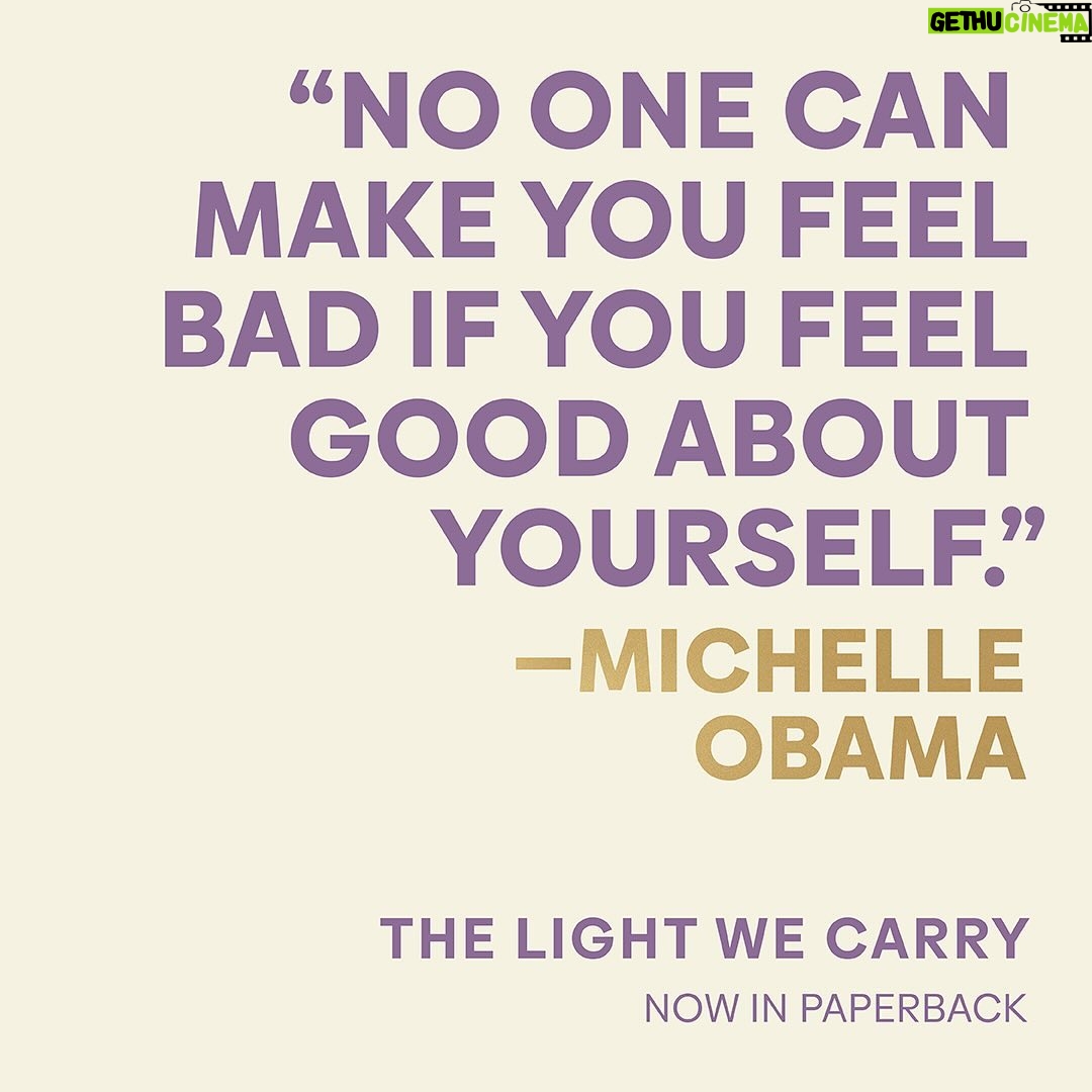 Michelle Obama Instagram - Sometimes we need a few words of encouragement to help us get through the week. So I figured I’d share a few from #TheLightWeCarry to uplift you on your journey. And I’d love to hear from you, too — what’s the best piece of advice you’ve received over the years?