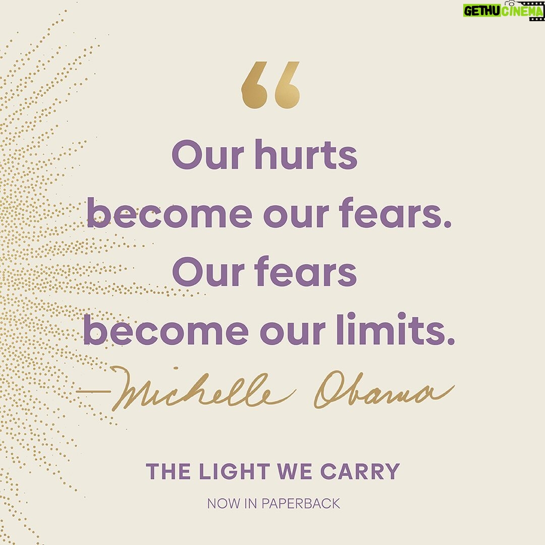 Michelle Obama Instagram - Sometimes we need a few words of encouragement to help us get through the week. So I figured I’d share a few from #TheLightWeCarry to uplift you on your journey. And I’d love to hear from you, too — what’s the best piece of advice you’ve received over the years?