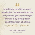 Michelle Obama Instagram - Sometimes we need a few words of encouragement to help us get through the week. So I figured I’d share a few from #TheLightWeCarry to uplift you on your journey. And I’d love to hear from you, too — what’s the best piece of advice you’ve received over the years?