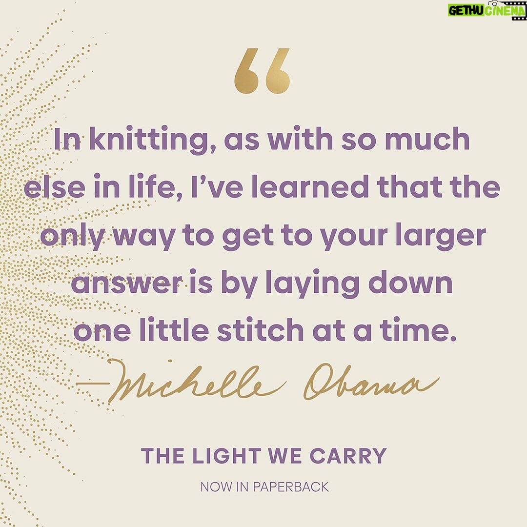 Michelle Obama Instagram - Sometimes we need a few words of encouragement to help us get through the week. So I figured I’d share a few from #TheLightWeCarry to uplift you on your journey. And I’d love to hear from you, too — what’s the best piece of advice you’ve received over the years?