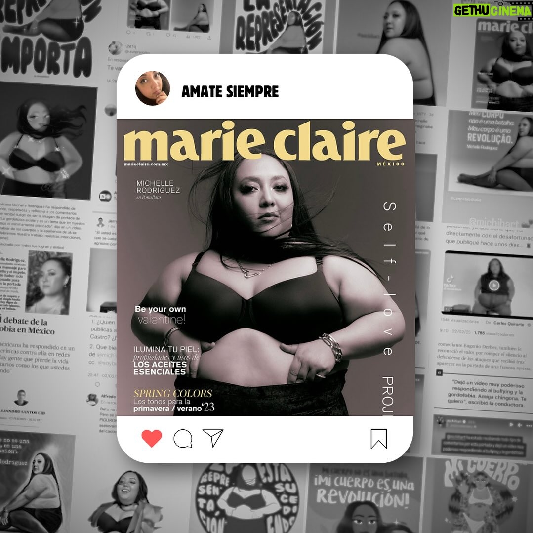 Michelle Rodríguez Instagram - Ámate siempre y se dueña de ti Cuando sea fácil Cuando sea difícil Cuando todes opinen Cuando nadie hable Cuando estés a solas Cuando haya gente Cuando te sientas mal Cuando te sientas bien Cuando sea un trend Cuando pase de moda Cuando ganes Cuando aprendas Cuando haya caos Cuando seas paz Ámate siempre En CUALQUIER talla ÁMATE y . #diadelaluchacontralagordofobia #stopgordofobia #deloscuerposnosehabla