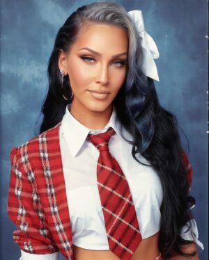 Michelle Visage Instagram - First of all….

These are toxic cuz I would’ve OWNED my high school years if I served ALL OF THIS MUGGGGG

Second of all, it’s giving me @adoredelano and @tracelysette had a baby