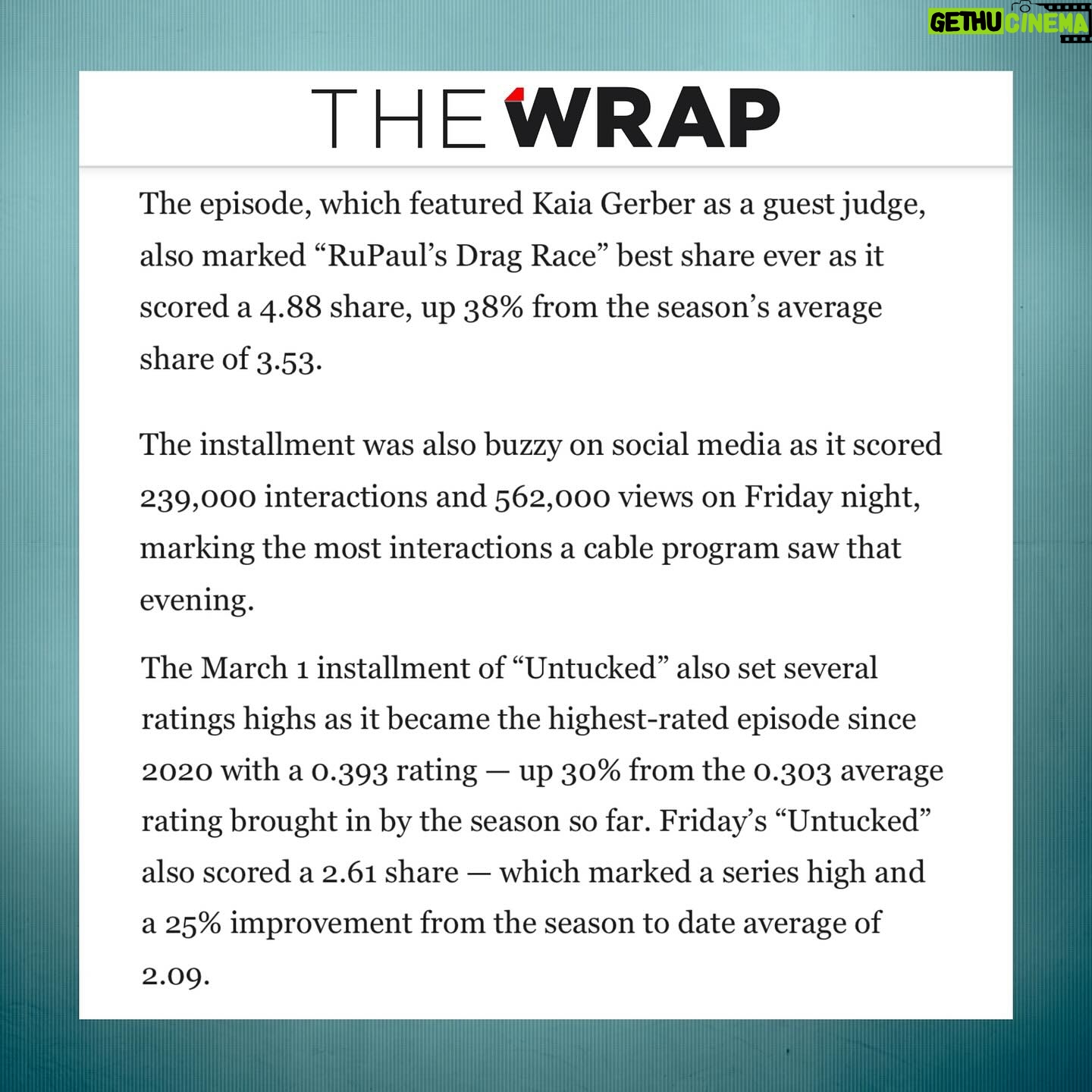 Michelle Visage Instagram - THANK YOU to all who tuned in to support our queens and make Friday’s episode of Season 16 the highest-rated #DragRace episode in over a DECADE 🙌💗 Read more now in @thewrap’s exclusive reveal! Watch @rupaulsdragrace Saturdays on: 🌎 2:30AM UTC @wowpresentsplus (ex. USA, Canada, Australia) 🇺🇸 Fridays, 8PM ET @mtv 🇨🇦 @cravecanada 🇦🇺 @stanaustralia ‼️ Watch #Episode 1 FREE on @wowpresentsplus to all logged-in users in available territories, no subscription needed!
