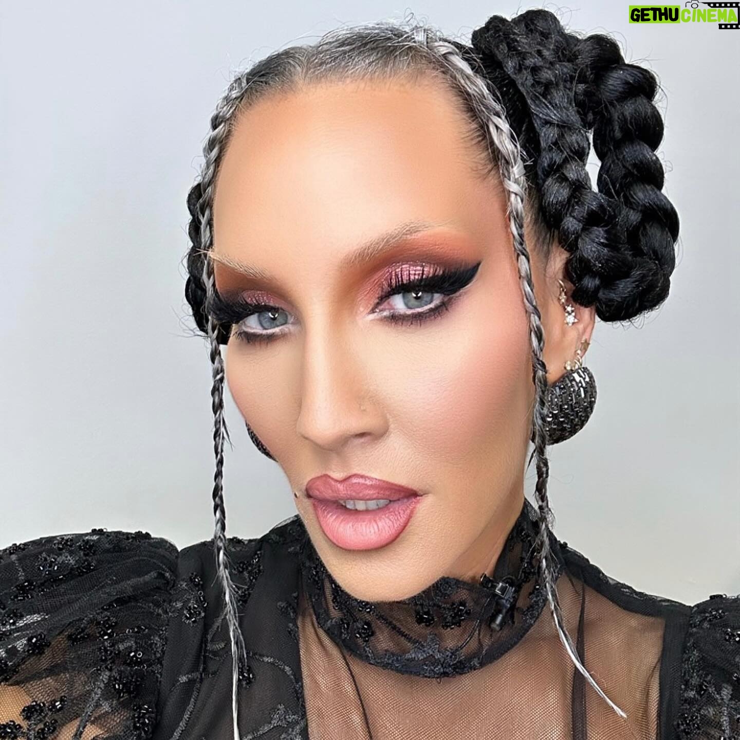 Michelle Visage Instagram - A tribute to my queen @madonna on tonight’s @dragraceukbbc scroll to last frame ❤️🩷 Hair @haircraigmarsden Paint @samglamuk using @sensoriumbeauty by @thealexisstone on the brows and it’s works INCREDIBLY WELL Style @laurysmith Dress @rotatebirgerchristensen Shoes @casadeiofficial