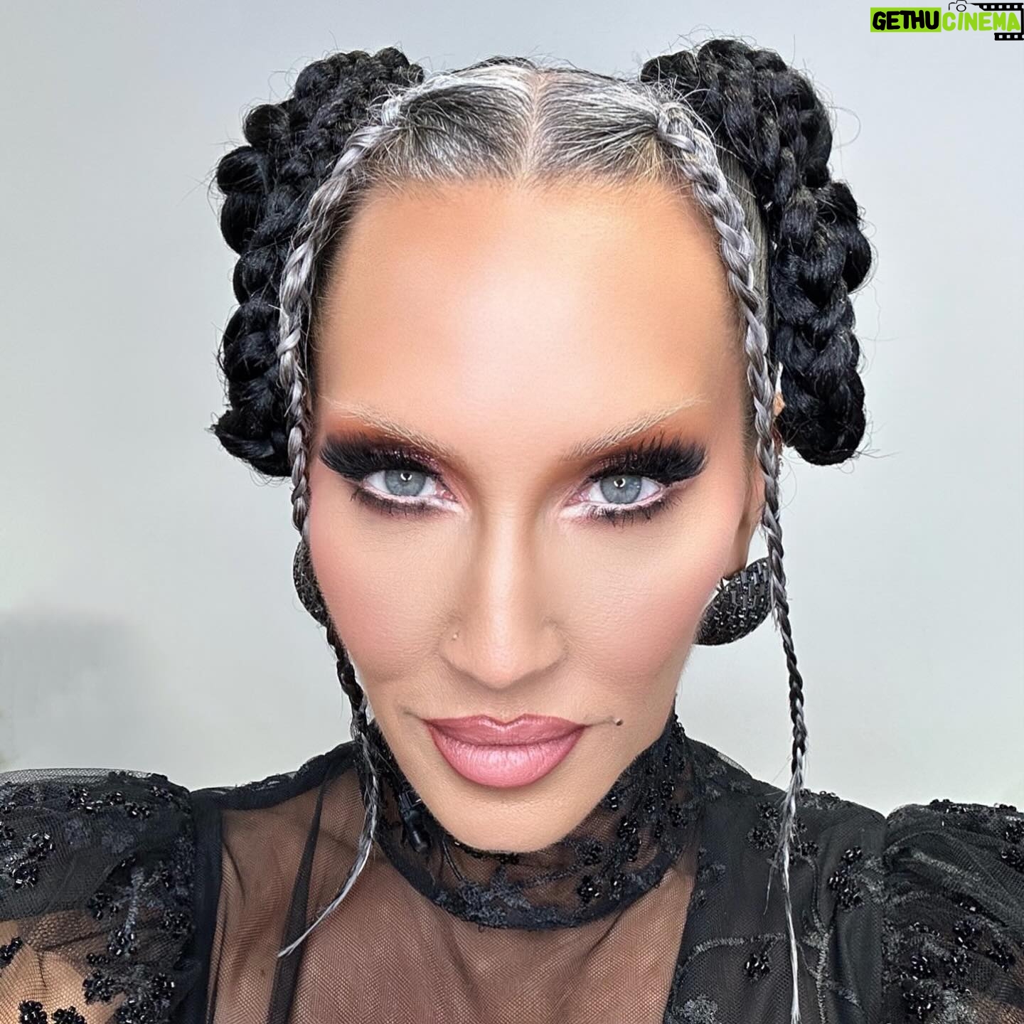 Michelle Visage Instagram - A tribute to my queen @madonna on tonight’s @dragraceukbbc scroll to last frame ❤️🩷 Hair @haircraigmarsden Paint @samglamuk using @sensoriumbeauty by @thealexisstone on the brows and it’s works INCREDIBLY WELL Style @laurysmith Dress @rotatebirgerchristensen Shoes @casadeiofficial