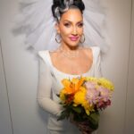 Michelle Visage Instagram - When I married @grahnort I wore white @alexperryofficial Hair @haircraigmarsden paint @samglamuk Style @laurysmith Necklaces @melindamaria_jewelry