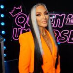 Michelle Visage Instagram - Two fabulous queens, one song! 😍👑 Don’t miss an all-new #QueenOfTheUniverse NOW STREAMING on @paramountplus! ✨ Hair @haircraigmarsden Paint @samglamuk Style @laurysmith Suit @alexperryofficial Necklace @chlobojewellery Shoes @louboutinworld Glow @teresaboyd_tanning using @siennaxofficial