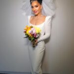 Michelle Visage Instagram - When I married @grahnort I wore white @alexperryofficial Hair @haircraigmarsden paint @samglamuk Style @laurysmith Necklaces @melindamaria_jewelry